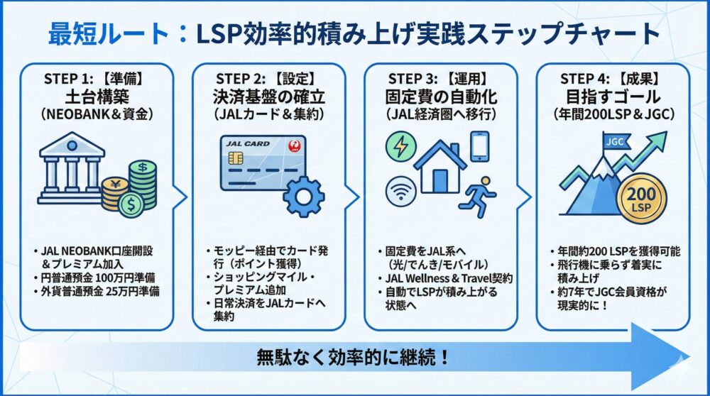 【最短ルート】LSPを効率よく積み上げる実践ステップ✈️✨