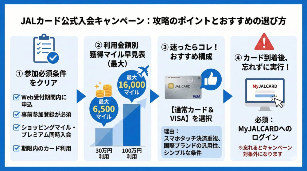 【入会特典】JALカード公式加入キャンペーンの内容と参加条件を解説✈️