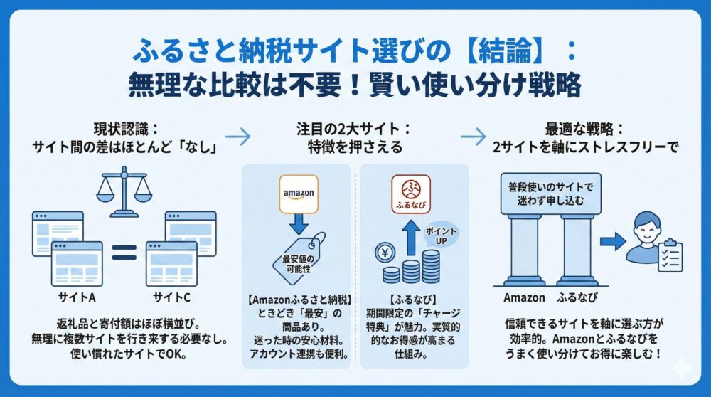 🧾【総括】返礼品と寄付額の差が小さいため無理な比較をしなくて良い理由