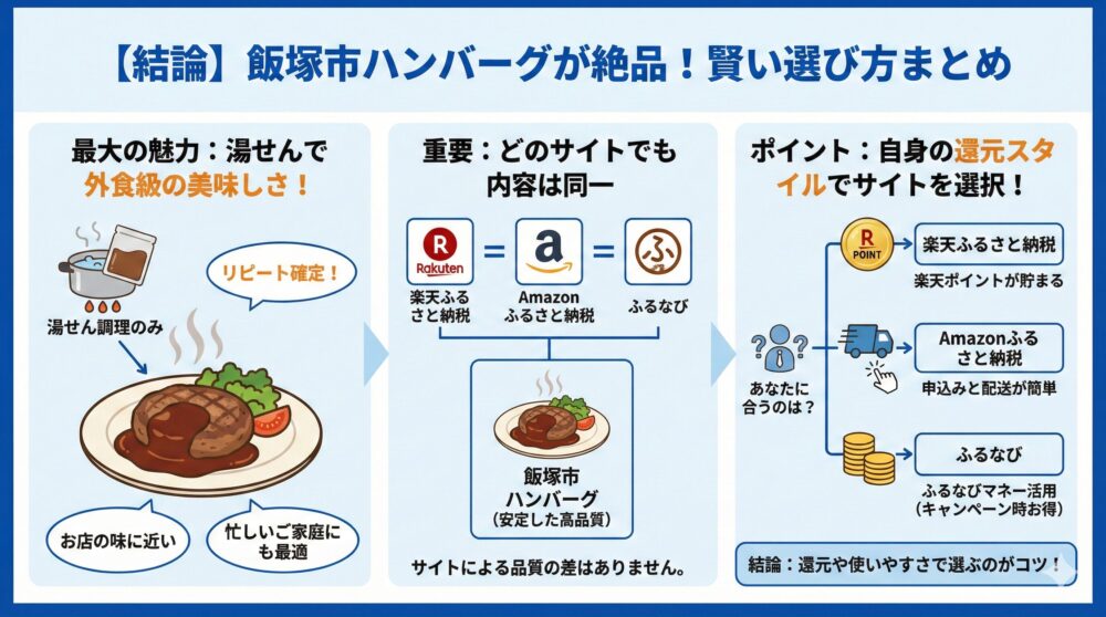 🍽️【飯塚市ハンバーグ】湯せんで外食級を狙う選び方😊