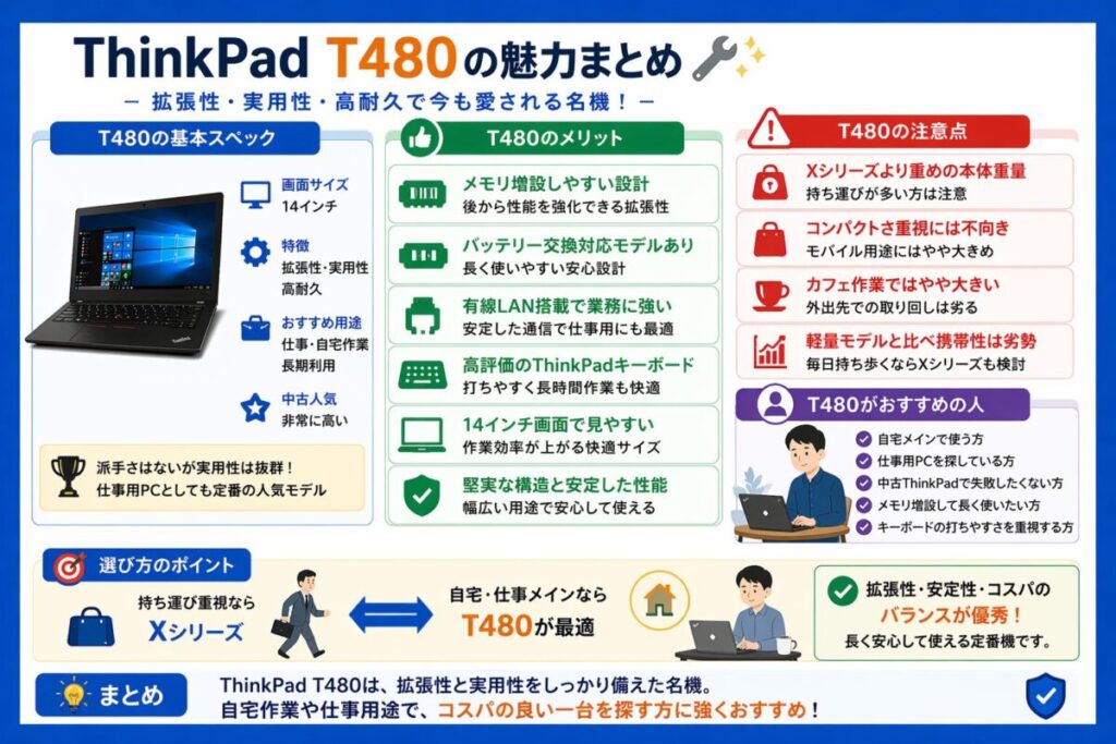 【T480メリット🔧】増設性と実用性で今も強い理由集
