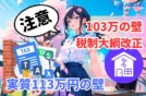 【実質113万円】103万円の壁は撤廃？令和7年税制改正の注意点